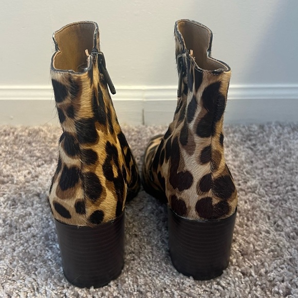 {Sam Edelman} Leopard Print Cari Fashion Ankle Boot - Picture 8 of 13